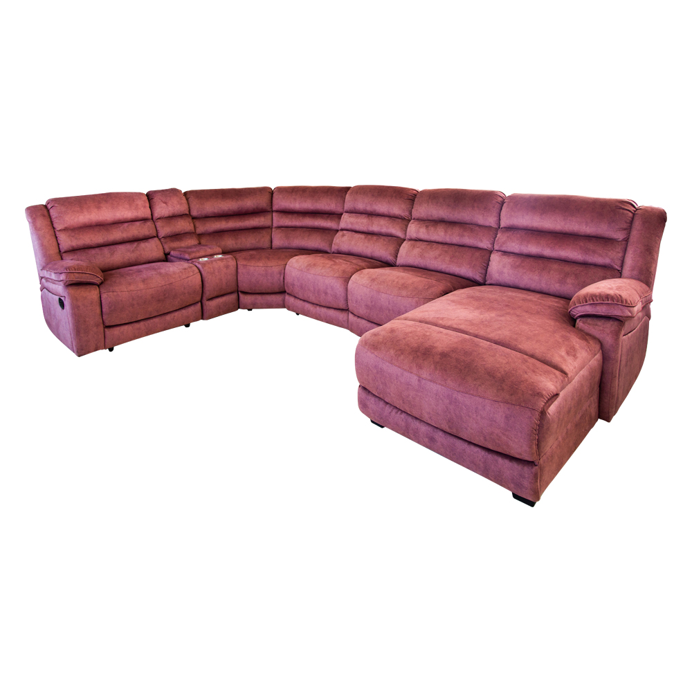 Fabric Recliner Corner Sofa With