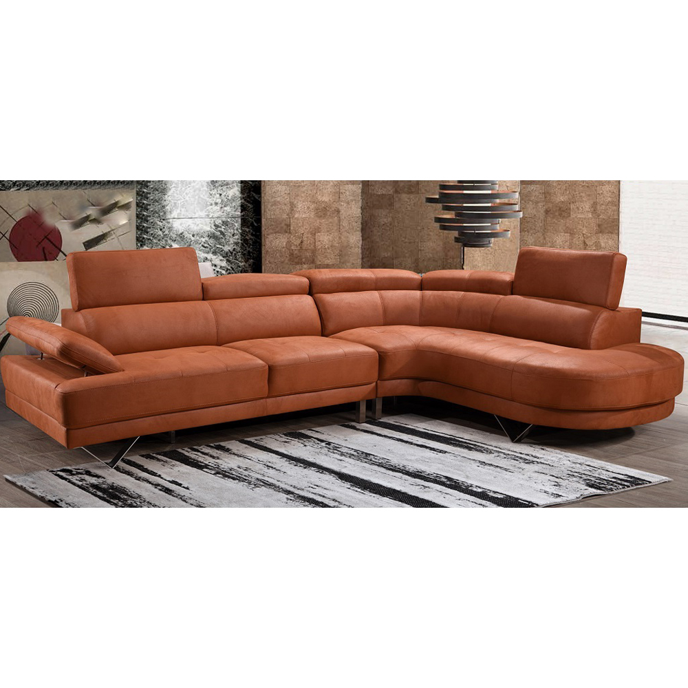 Maderia Fabric Corner Sofa + Chaise, Right, Reno Plush Clay
