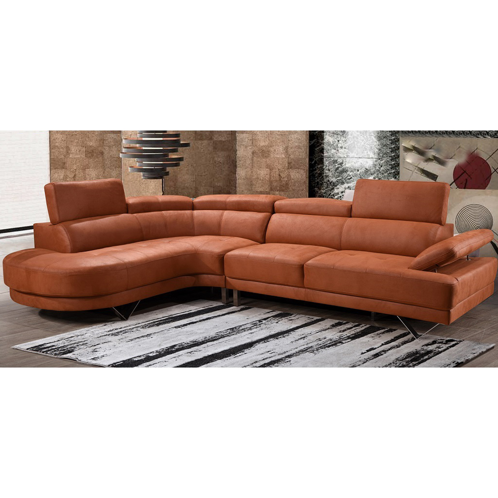 Maderia Fabric Corner Sofa + Chaise, Left, Reno Plush Clay