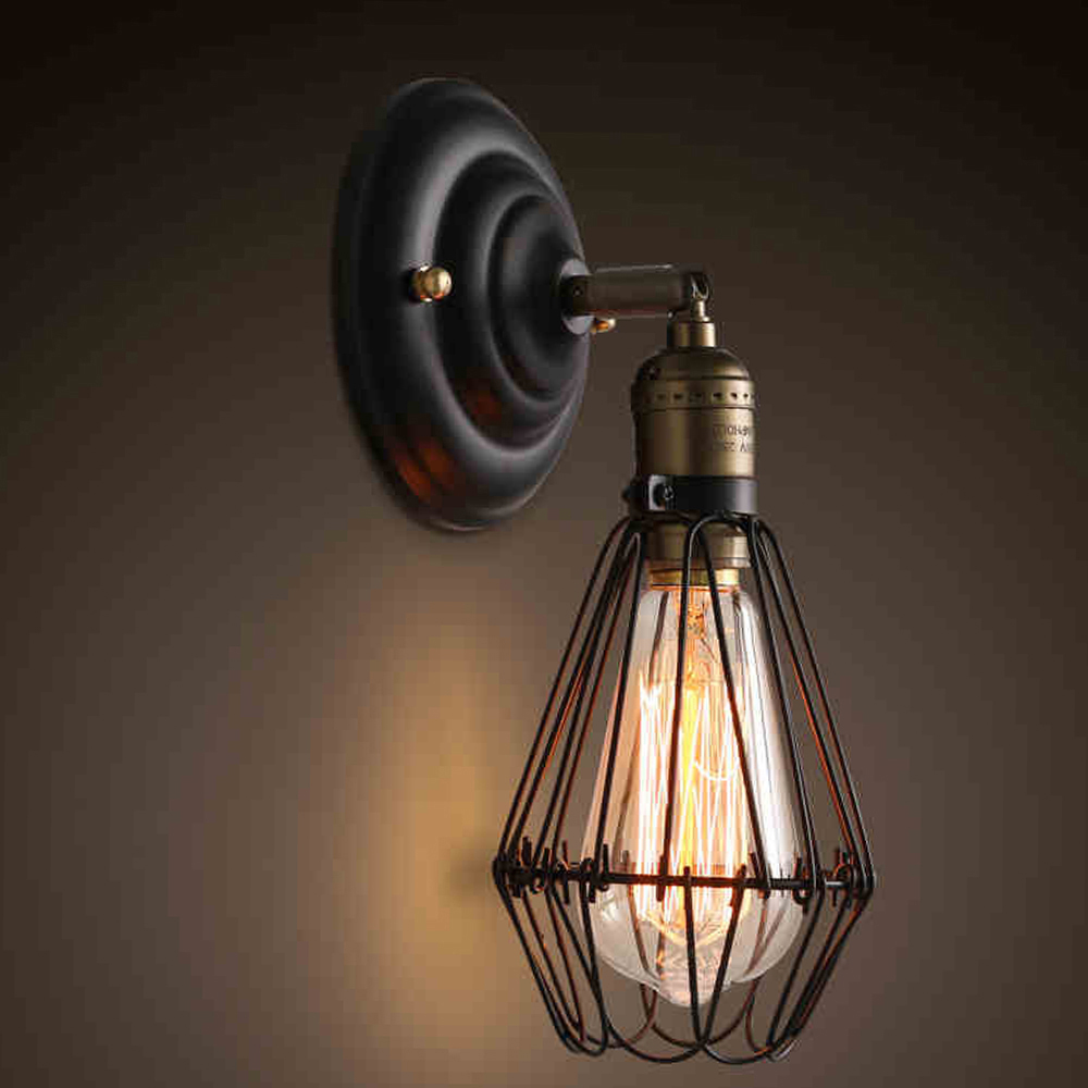 Domus: Metal Wall Lamp: E27, Black
