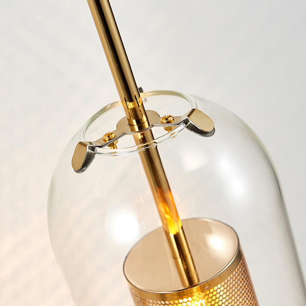 Domus: Glass Wall Lamp: E27, (D15xH60)cm, Transparent