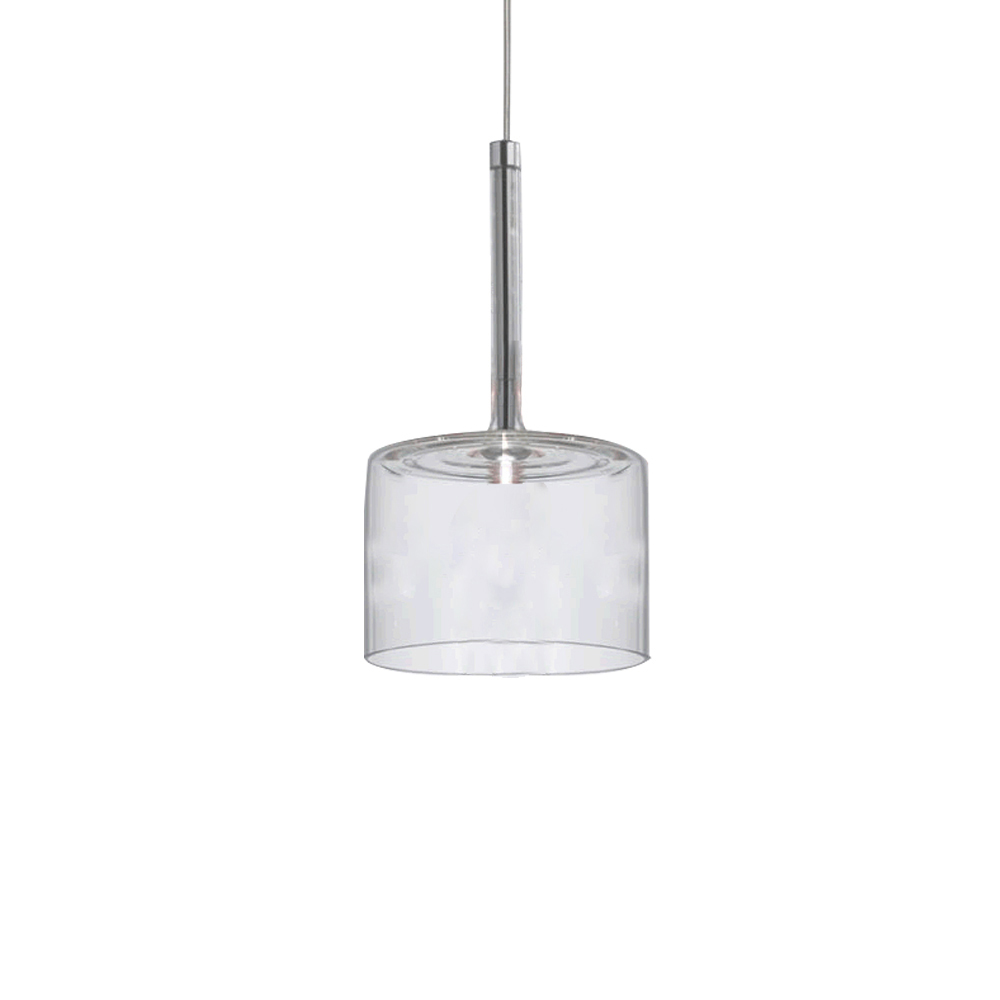 Domus: Glass Ceiling Pendant Lamp: E27 (D14x25)cm, Transparent  1