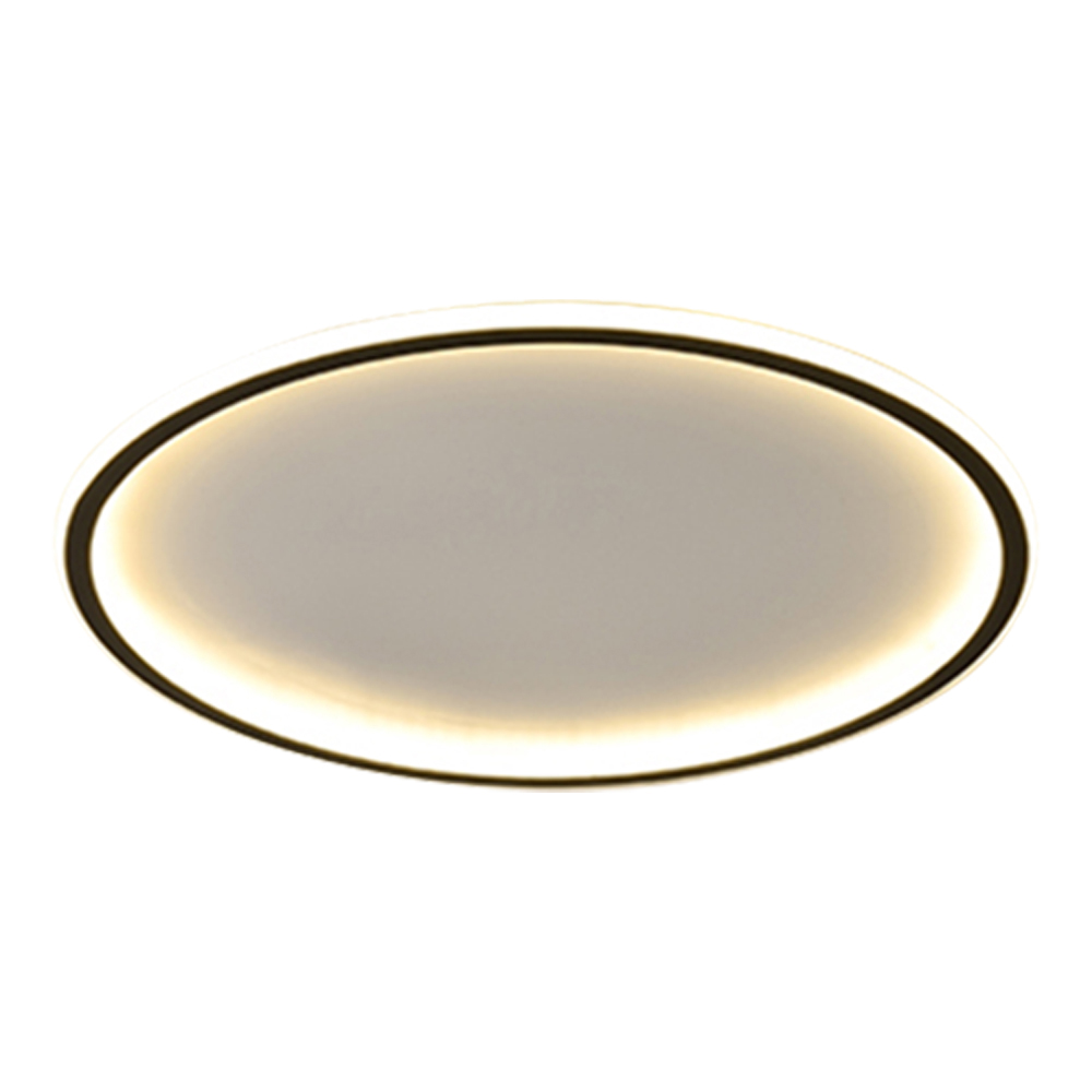 Domus: LED Round Metal/ Acrylic Ceiling Pendant Lamp: AC85-265V, D40cm, Black/Gold 1