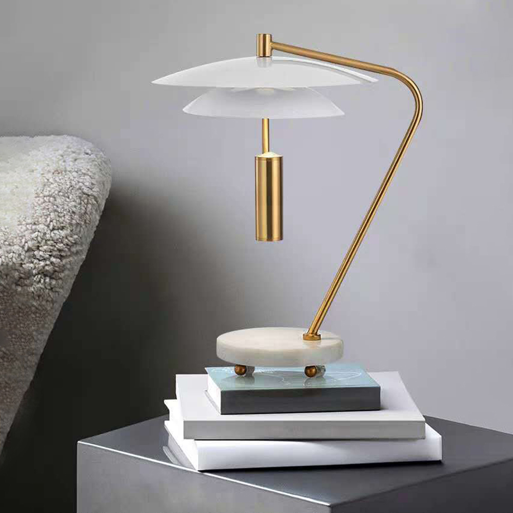 Domus: Glass Table Lamp: (D35xH55)cm E27, Grey