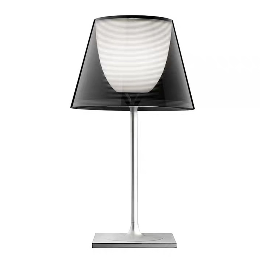 Domus: Glass Table Lamp: (D24xH45)cm E27, White 1