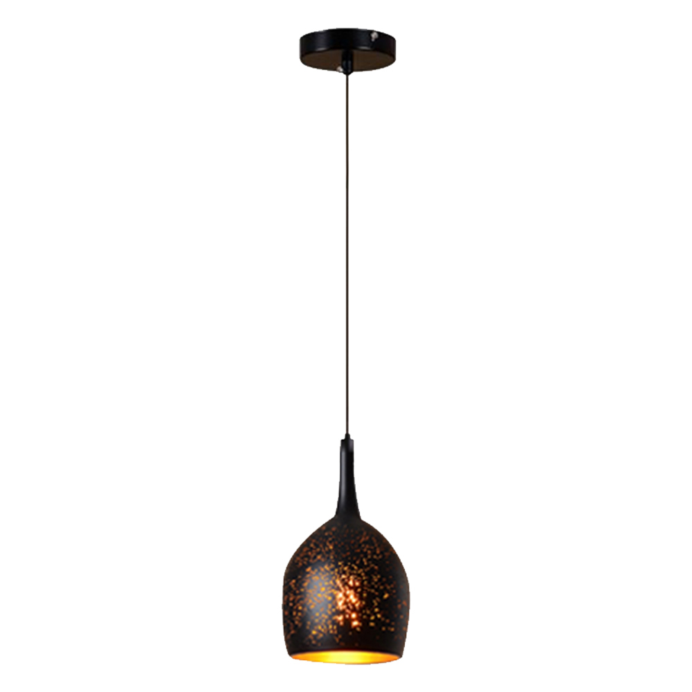 Domus: Iron Ceiling Pendant Lamp: AC85-265V, (D18xH41)cm, 1X E27, Black 1