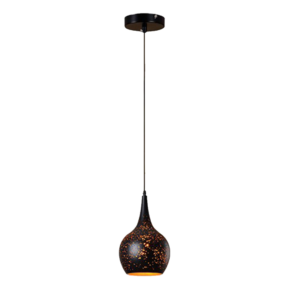 Domus: Iron Ceiling Pendant Lamp: AC85-265V, (D20xH31)cm, 1X E27, Black 1