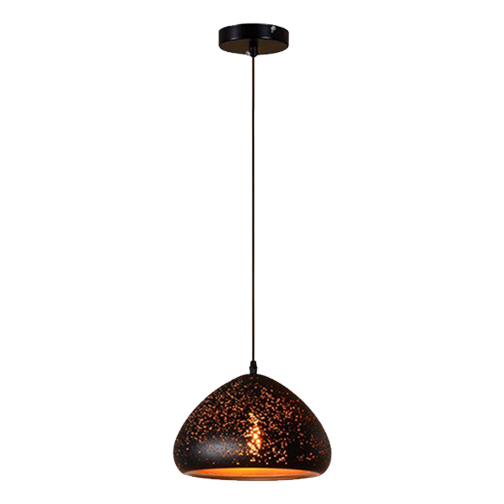Domus: Iron Ceiling Pendant Lamp: AC85-265V, (D20xH18)cm, 1X E27, Black 1