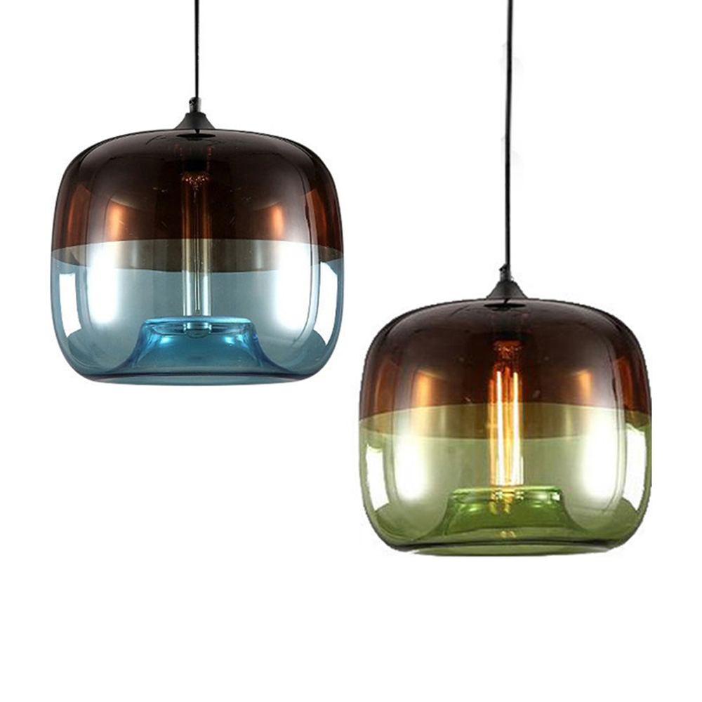 Domus: Glass Ceiling Pendant Lamp: G4, (D42xH25)cm 1