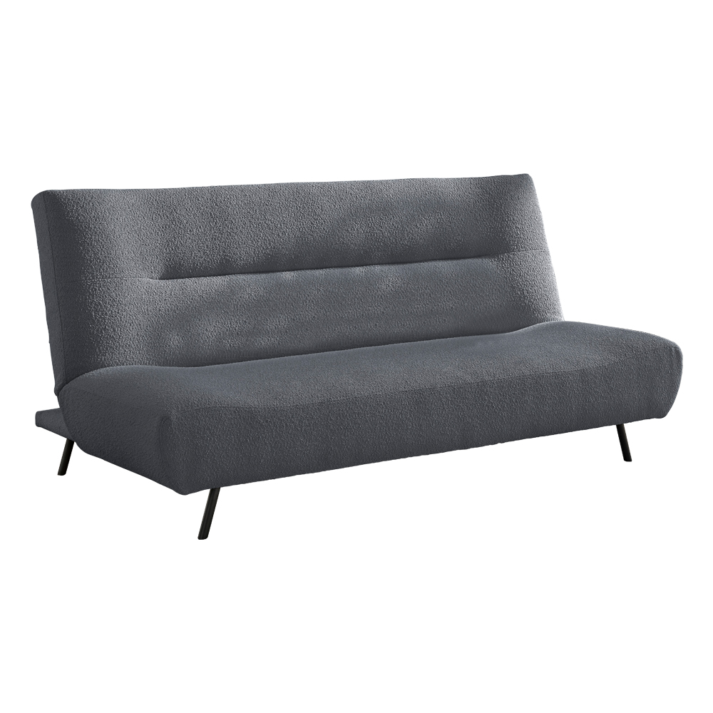 Three Seater Fabric Sofa Bed, Grey  1