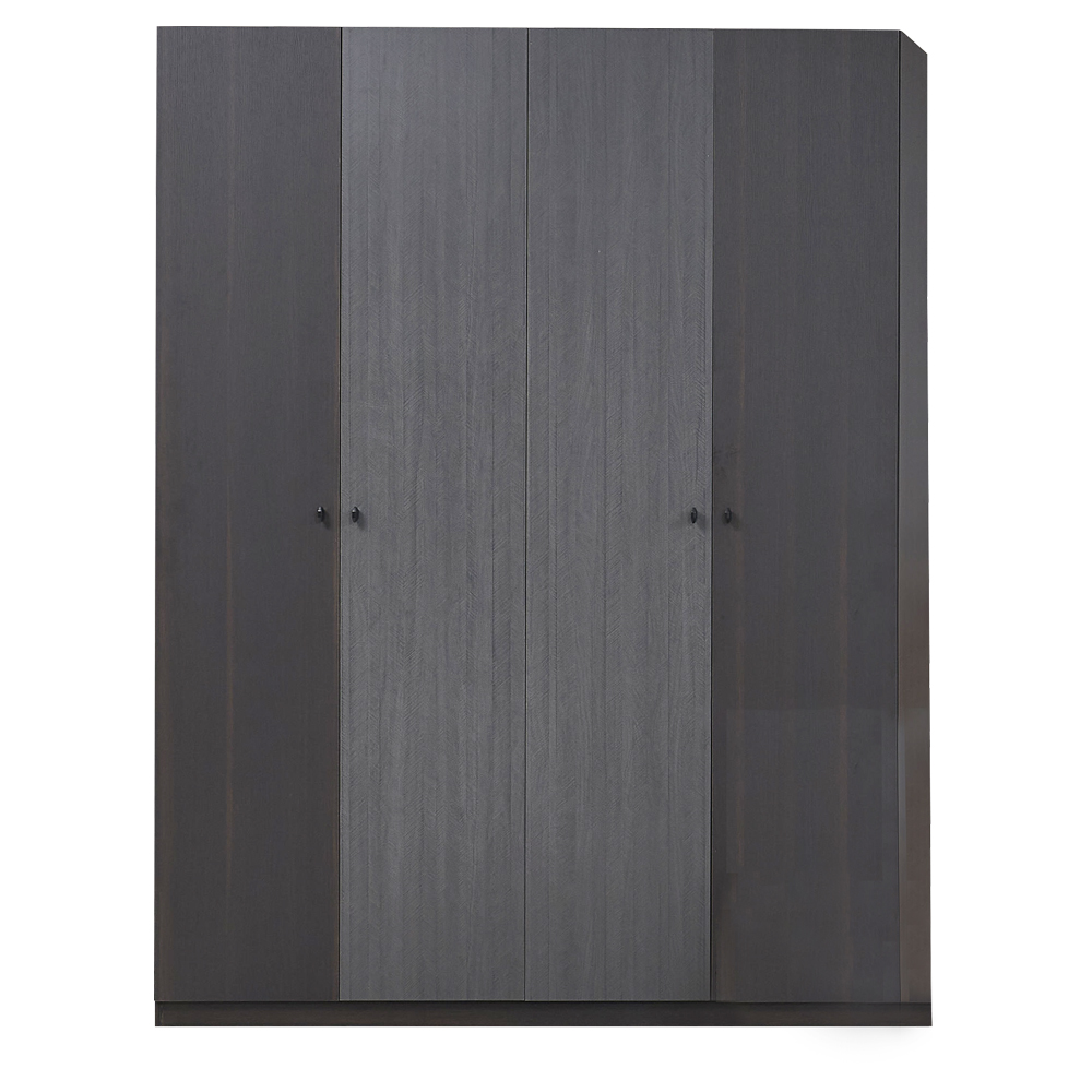 4-Door Wardrobe; (157.7×58.8×211.8)cm, Dark Oak/F