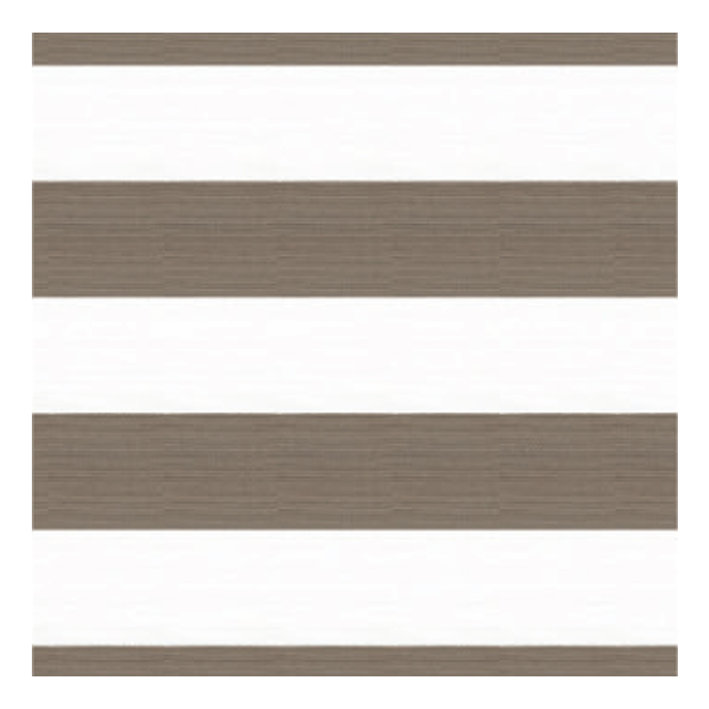 Awning Stripe Pattern Outdoor Furnishing Fabric; 140cm, Pastel Brown/White 1