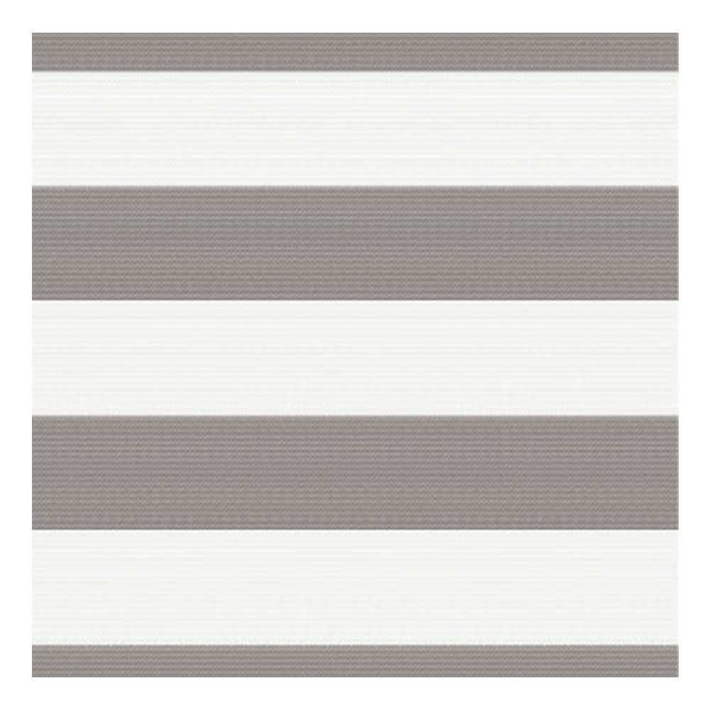 Awning Stripe Pattern Outdoor Furnishing Fabric; 140cm, Grey/White 1