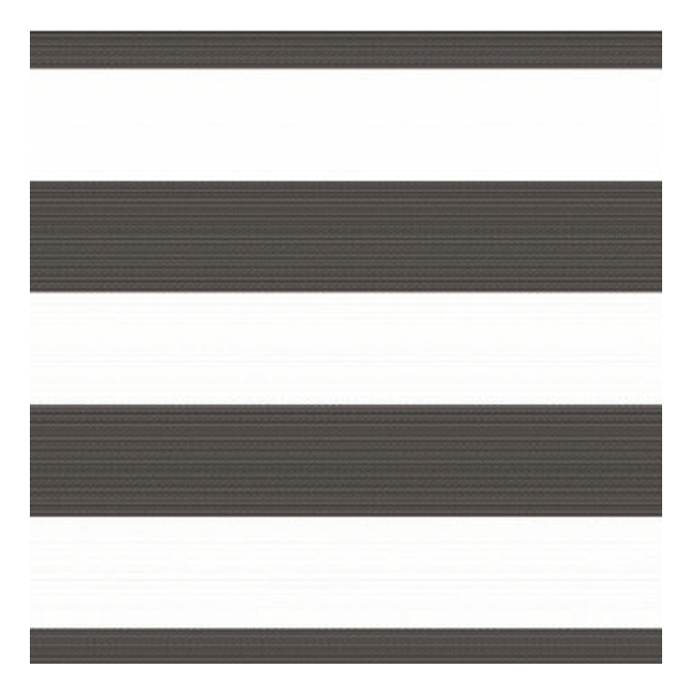 Mallacoota Outdoor Striped Pattern Furnishing Fabric; 140cm, Black/White 1