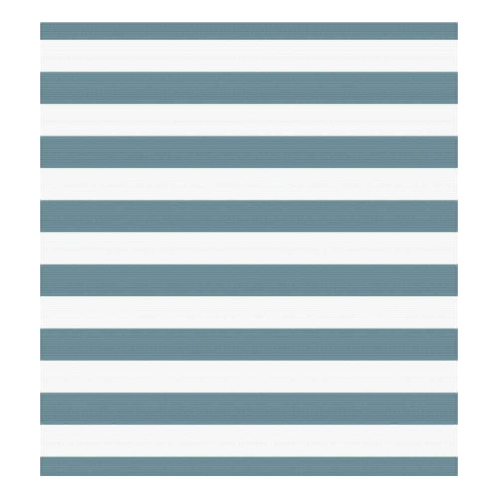 Vertical Bengal Stripe Pattern Outdoor Furnishing Fabric, 140cm, White/Blue 1