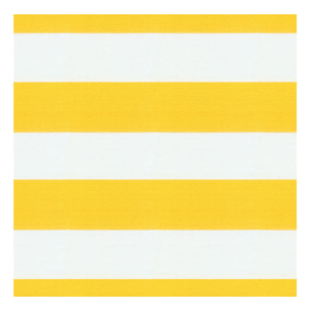 Awning Stripe Pattern Outdoor Furnishing Fabric; 140cm, Yellow/White 1