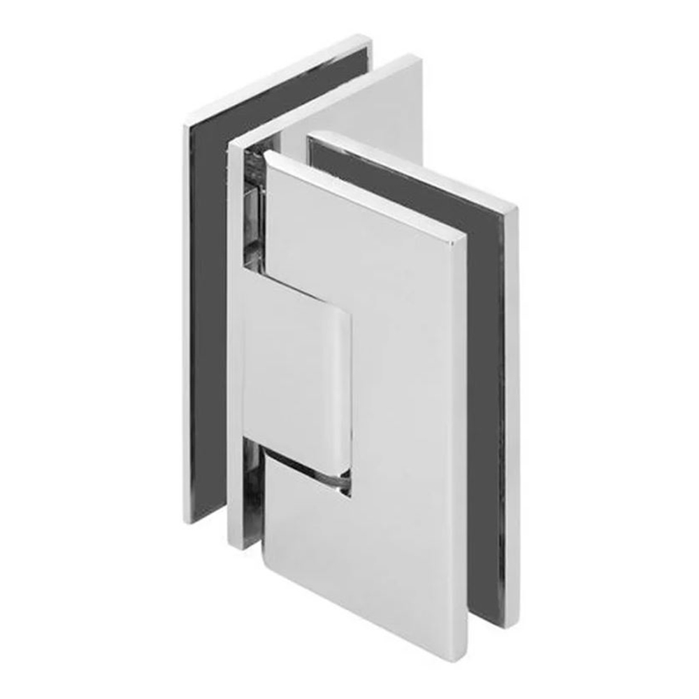 Glass To Glass Hinge; 135° HSH 13 Brass, Bright Chrome Plated