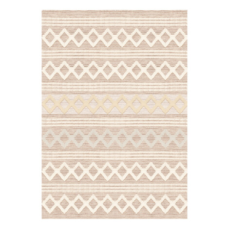 Modevsa: Bamboo Chevron Diamond Pattern Carpet Rug; (200×300)cm, Brown 1