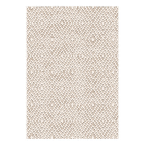 Modevsa: Bamboo Diamond Patterned Carpet Rug; (200×300)cm, Light Grey 1