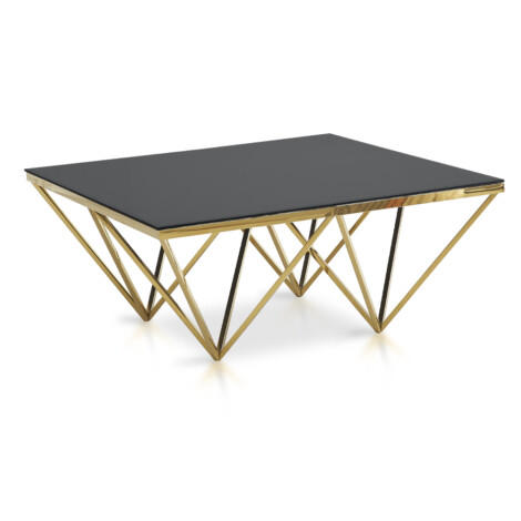 Coffee Table- Glass Top; (100x100x43