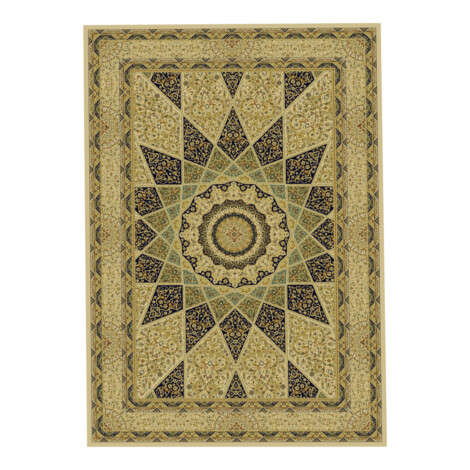 Oriental Weavers: Soft Line Bordered Geometric Centered Pattern Carpet Rug; (200×285)cm, Light Brown 1