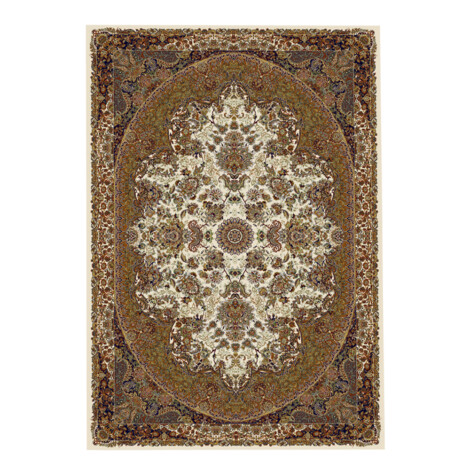 Oriental Weavers: Soft Line Bordered Oval Floral Carpet Rug; (200×285)cm, Brown 1