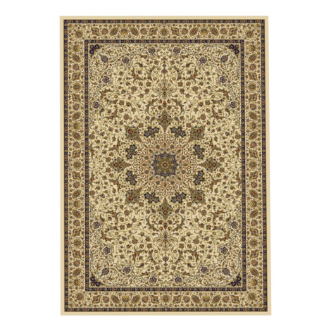 Oriental Weavers: Soft Line Bordered Centre Medallion Floral Carpet Rug; (200×285)cm, Brown 1