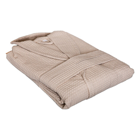 Domus: Waffel Bath Robe; Large, 1pc, Linen