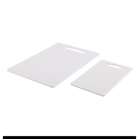 Mabel Cutting Board Set; 2pcs, White 1