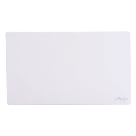 Domus: Double Front Blanking Plate, Brushed Silver 1