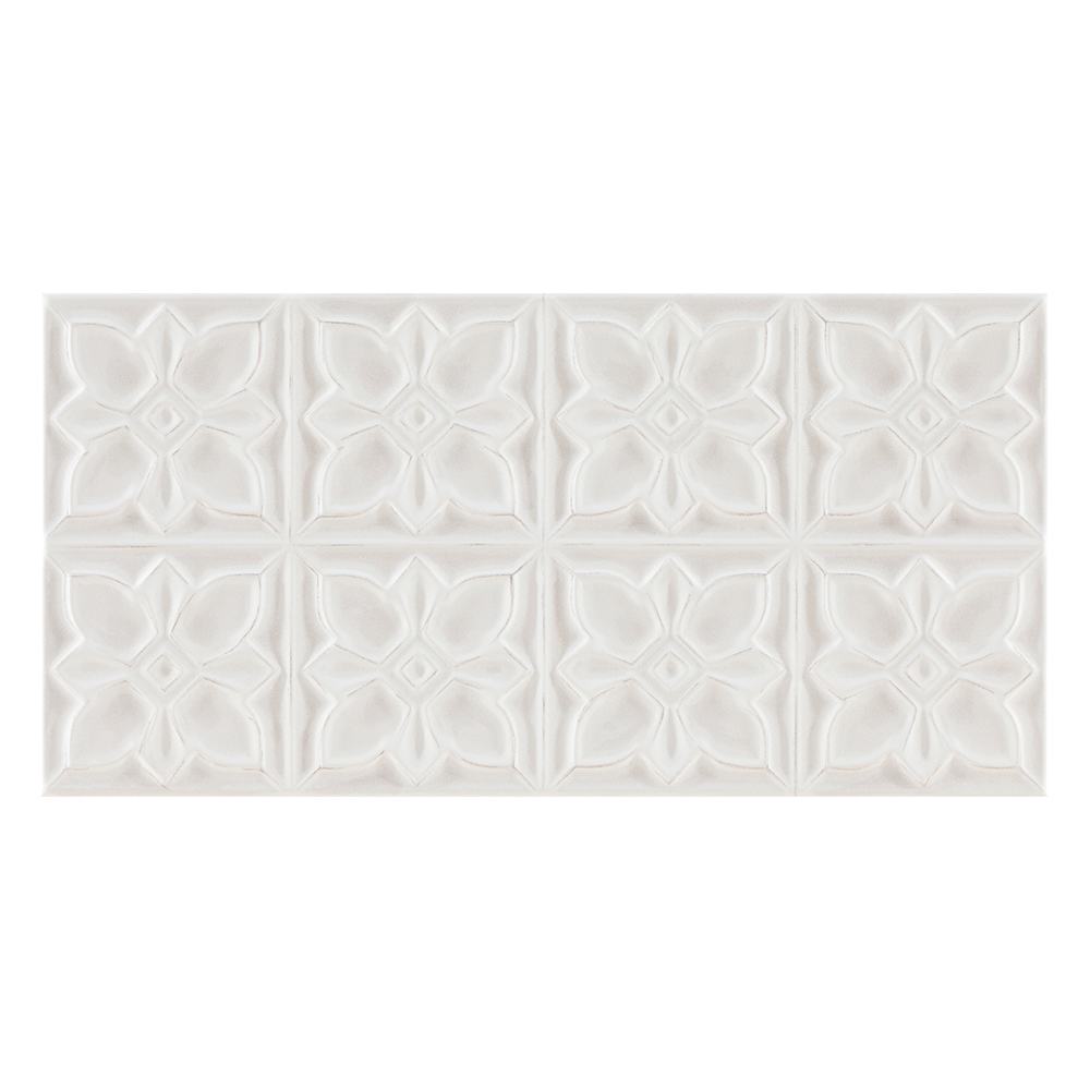 Essential Relieve Helms Blanco: Ceramic Tile; (25.0×50