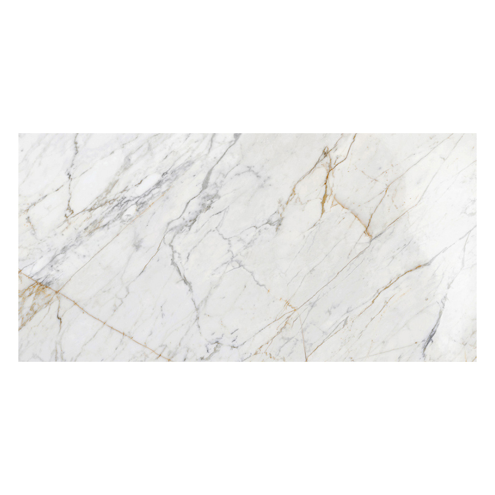 Grande Marble Look Golden White Lux M8AH: Polished Porcelain Tile; (120.0×240