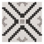 Deco Lempicka 1: Matt Porcelain Decor Tile; (22.2x22.3)cm