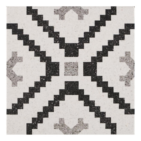 Deco Lempicka 1: Matt Porcelain Decor Tile; (22.2×22