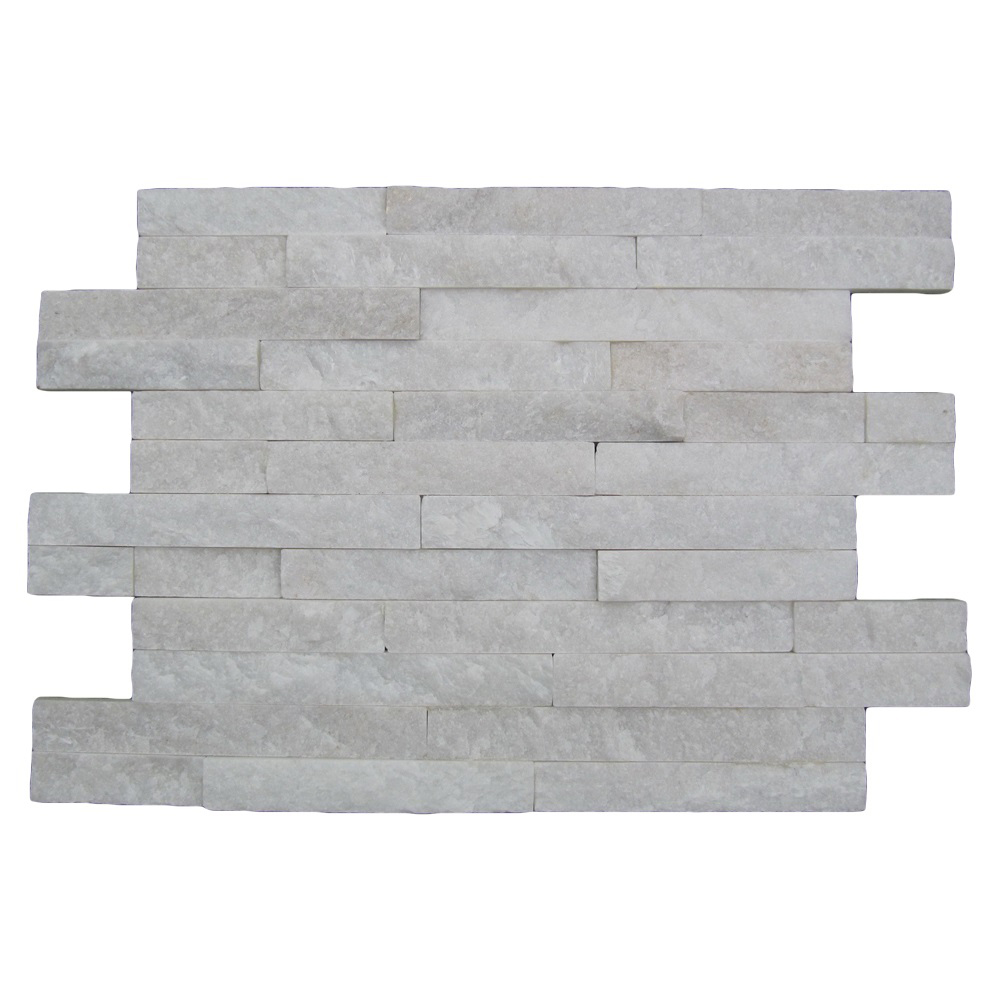 MS014B White: (MP1308-2) Stone Mosaic; (10.0×40