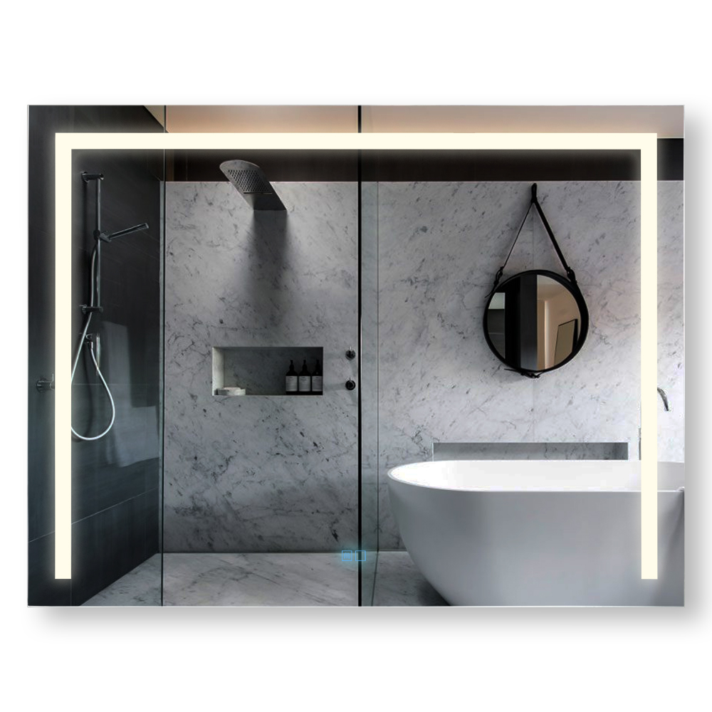 Mirror With LED Lights + Demister Pad + Touch Control; (120x90)cm