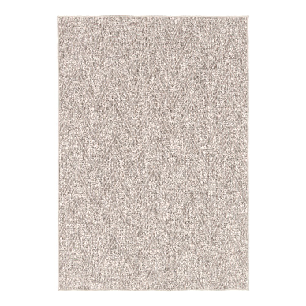 Timber Carpet Rug; (200×290)cm, Light Grey/White/Brown 1
