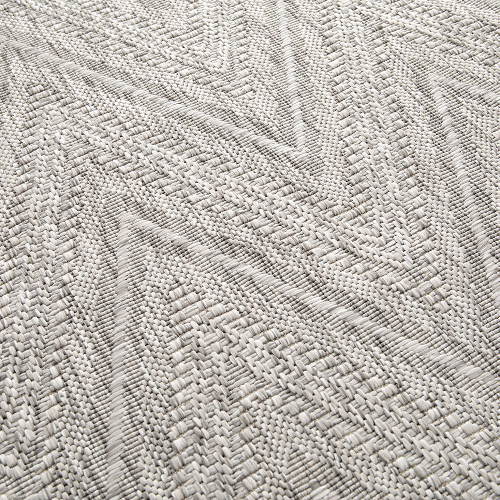 Timber Carpet Rug; (200x290)cm, Light Grey