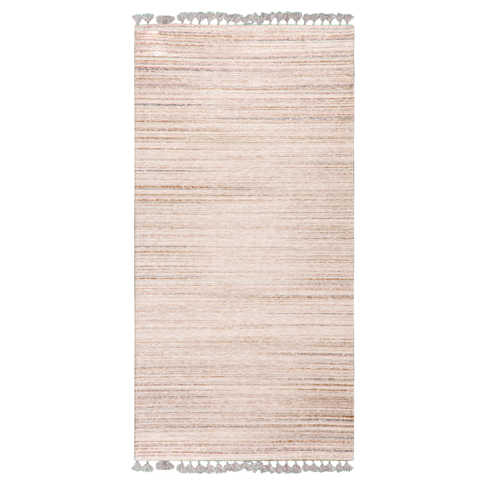 Cizm: Kilim Tasseled Carpet Rug; (160×230)cm, Dark Grey/Light Grey 1