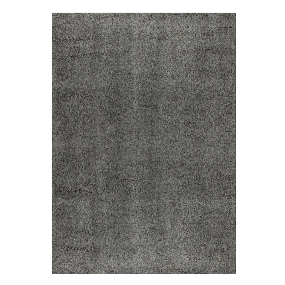 Ufuk: Puffy Plain Carpet Rug; (160×230)cm, Grey 1