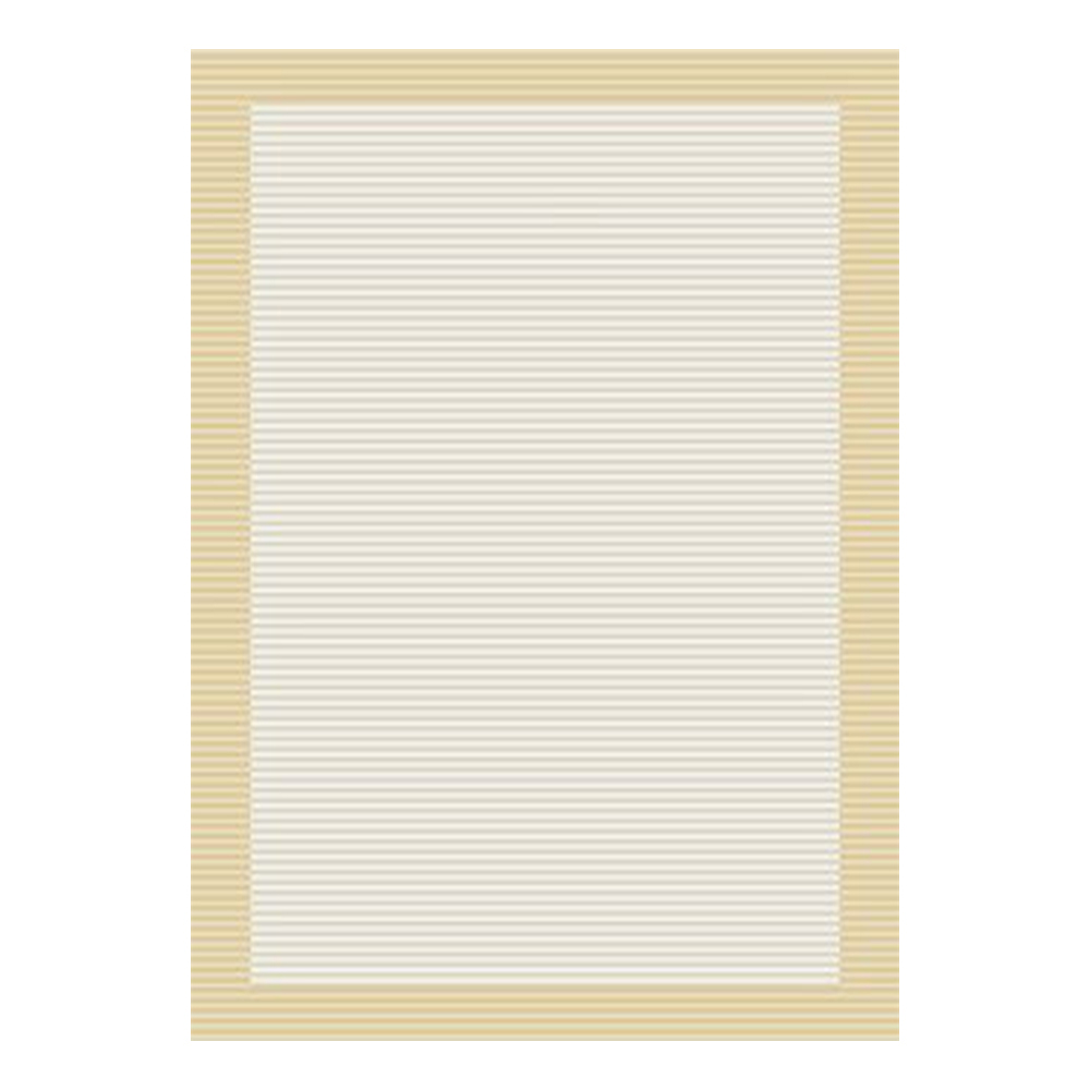 Ufuk: Panama Horizontal Stripe Pattern Carpet Rug; (200×290)cm, Beige 1