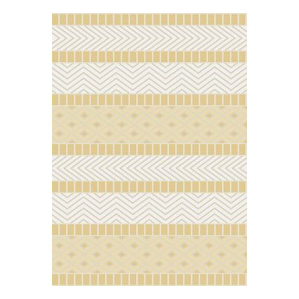 Ufuk: Panama Tribal Chevron Pattern Carpet Rug; (200×290)cm, Beige 1