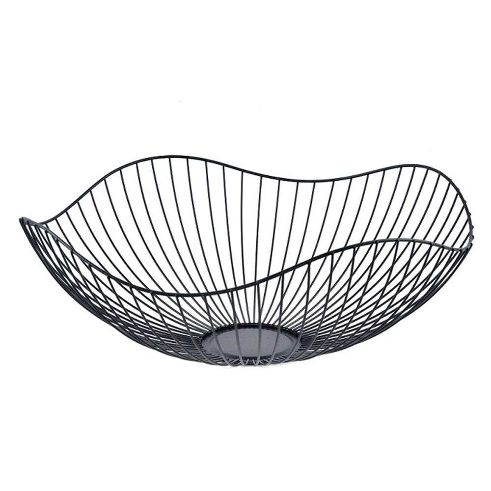 Metal Fruit Basket; (40x40x15)cm, Black 1