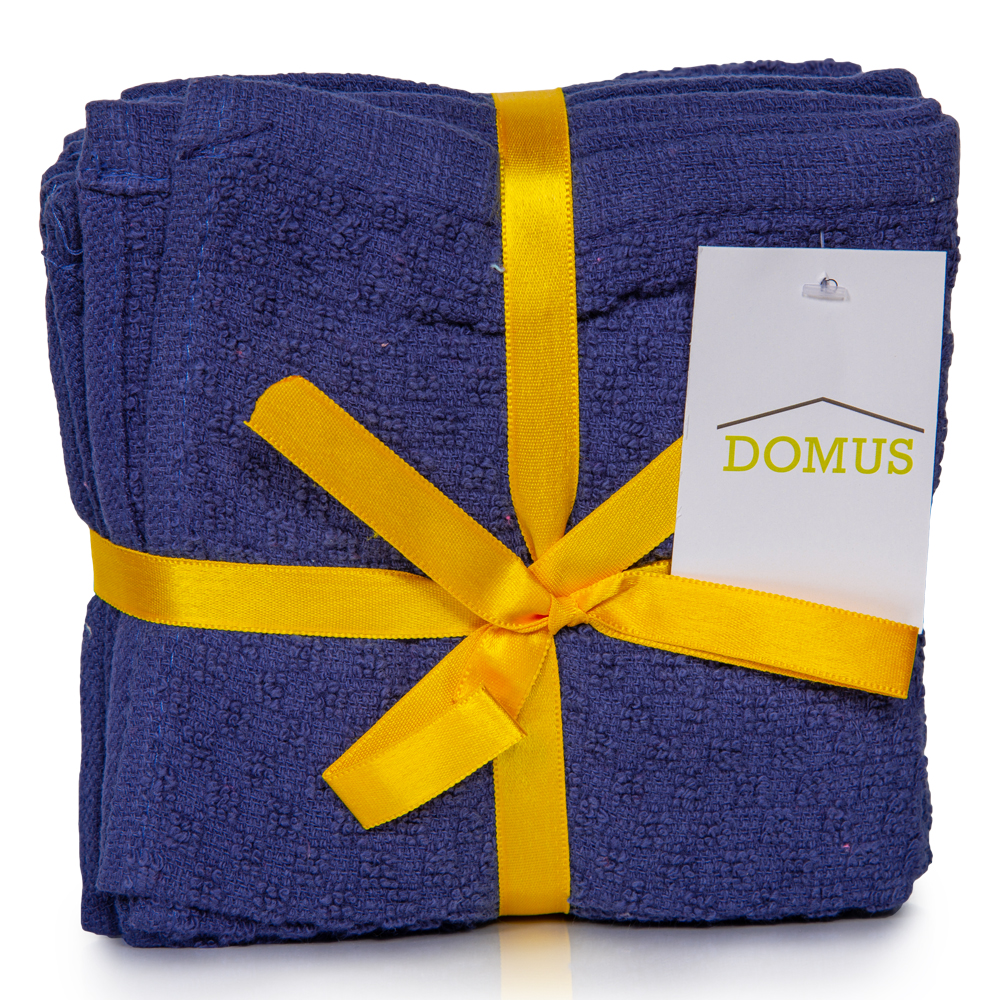 Domus: Popcorn Wash Cloth; (30×30)cm 8pieces Set,Navy Blue 1