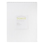 Domus: Queen Duvet Cover: 1pc: 1cm Striped; (220x230)cm, White