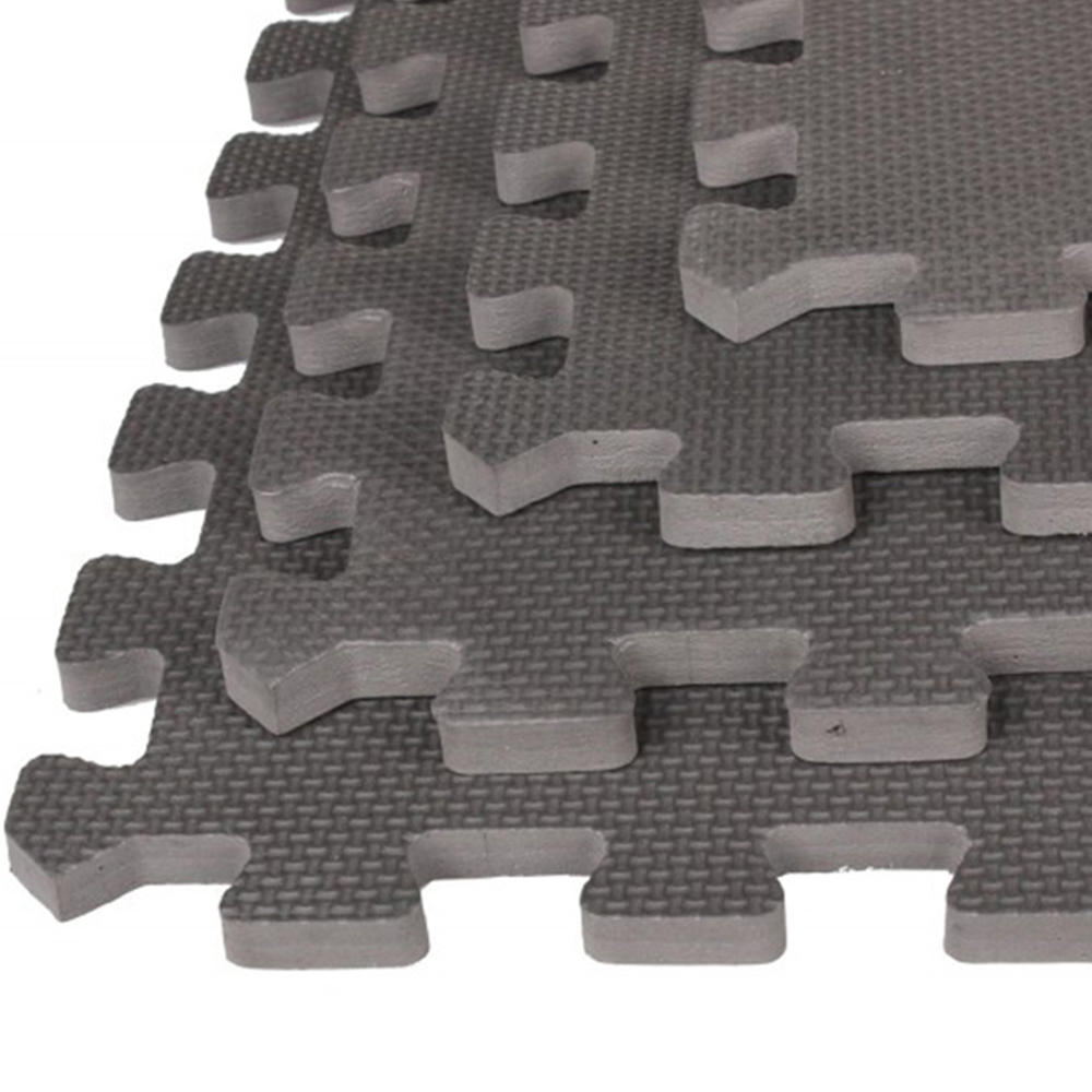 Eva Interlock Mat Set; 4pcs, (60x60x1.2)cm, Grey