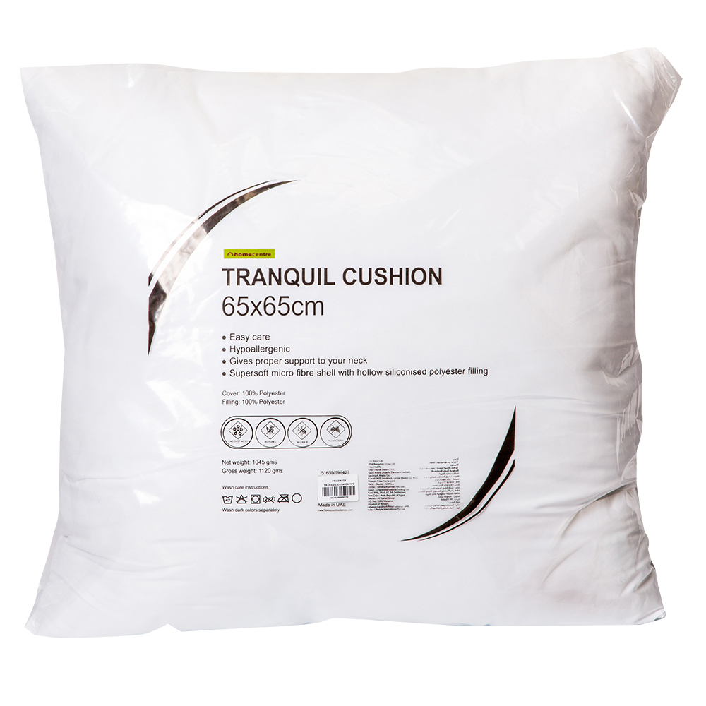 Tranquil Supersoft Cushion; (65×65)cm, White 1