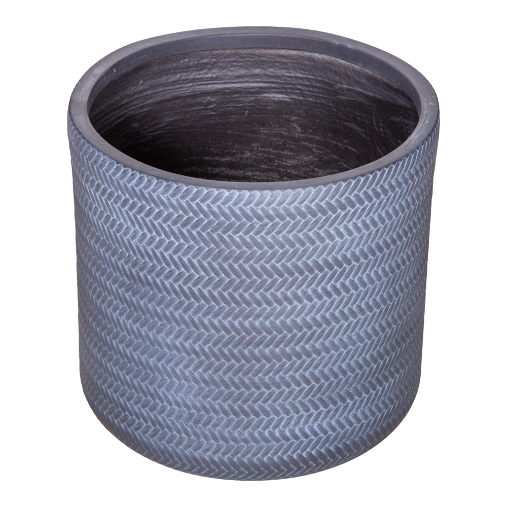 Fibre Clay Pot: Large (50x50x50)cm, Grey