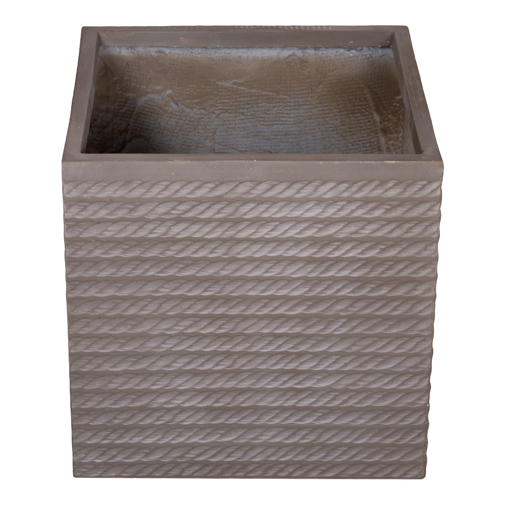Fibre Clay Pot: Large (44x44x44)cm, Brown
