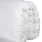 Domus: Queen Duvet Set 5Pcs; 9TOG 300TC Cotton Sateen Striped 1.0cm, White